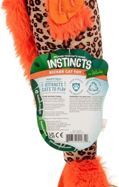 SmartyKat Instincts HappyNip Fin Frenzy Fish Kicker Crinkle Plush Cat Toy - Image 3
