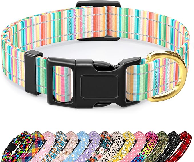 Reflective Dog Collar, Cute Dog Collar by TMOODEL