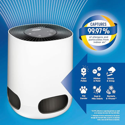 Clorox Air Purifiers for Bedroom Home, True HEPA Filter, Small Rooms Up to 200 - Image 2