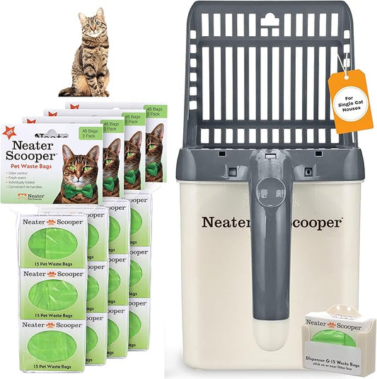 Neater Pet Brands Neater Scooper Standard Cat Litter Scoop, 195 Refill Bags – by NeaterPetBrands