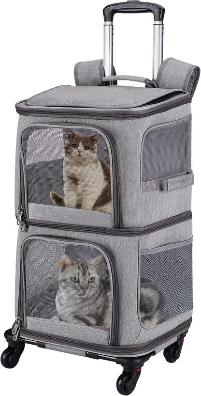 Double Pet Carrier Backpack by VOISTINO