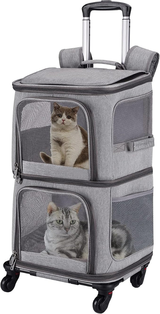 Double Pet Carrier Backpack by VOISTINO