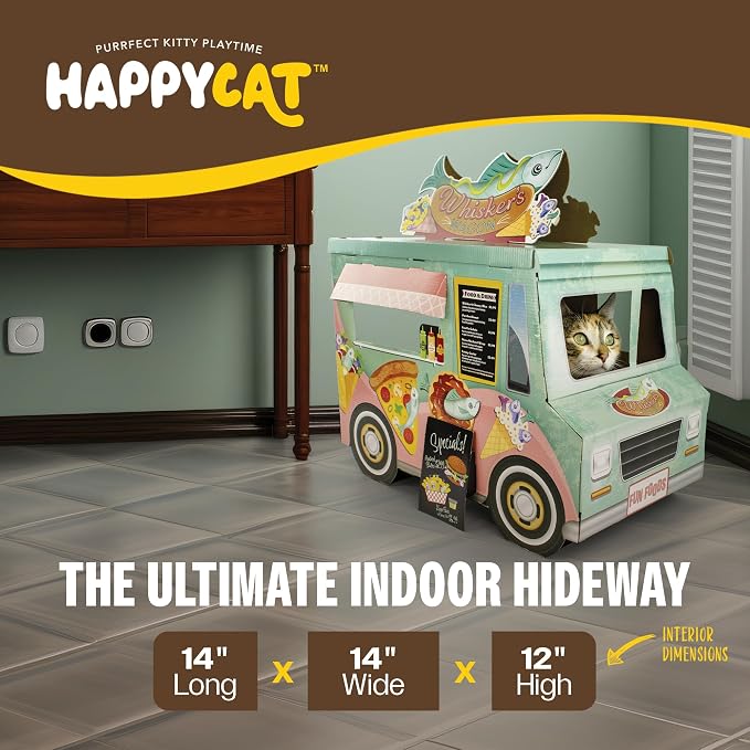 HappyCat Whisker’s Wagon Cat Scratcher House - Image 4