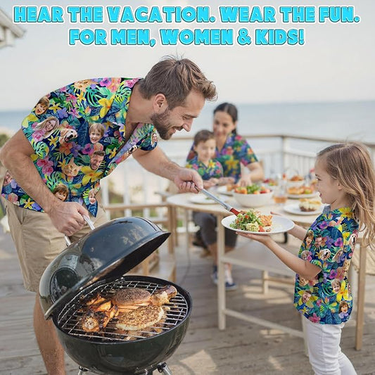Custom Hawaiian Shirt with Face Photo Picture - Image 2