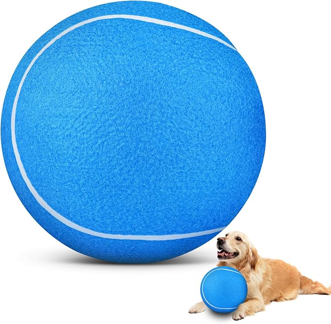 HETOO Dog Tennis Balls: Large 9.5 inch Herding Dog Toys Balls- Giant Outdoor by HETOO
