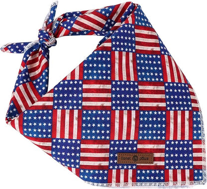 lionet paws Patriotic 4th of July Dog Bandana American Flag - Image 4