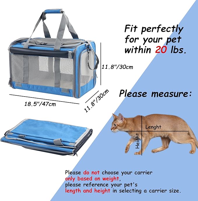 Large Cat Carriers Dog Soft Sided Carriers Cat Soft Sided Carriers Airline - Image 7