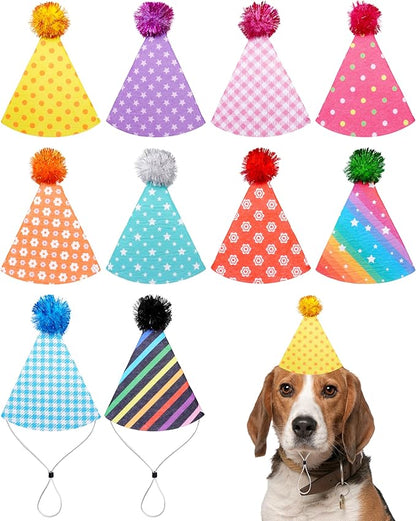 PET SHOW 10 Pack Small Party Hats by PETSHOW