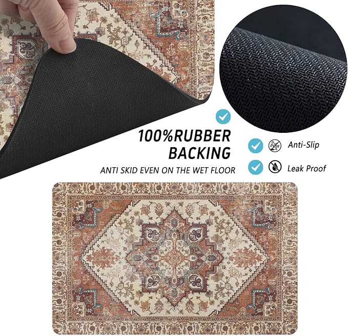 Dog Food Mats for Floors, Absorbent and Quick-Drying Pet Cat Food Mat, - Image 7