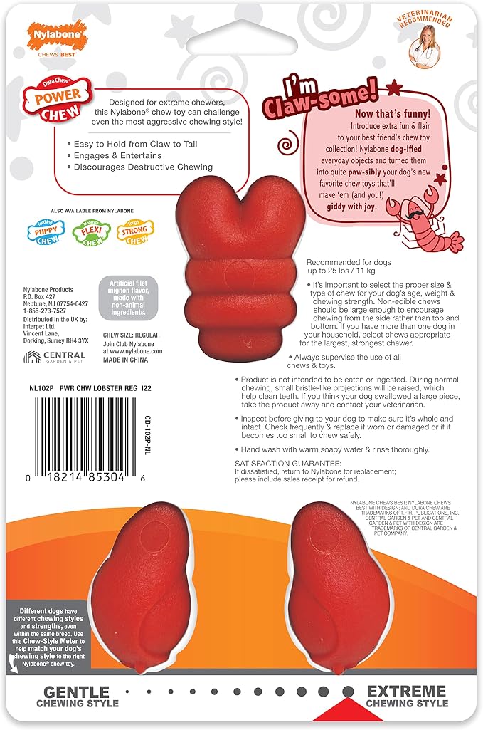 Nylabone Lobster Power Chew Toy - Image 12