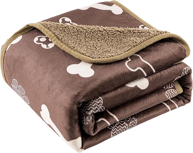 Waterproof Dog Blankets Pet Blanket 60"x80", Soft Fluffy Sofa Car Bed Protector by CAPTSNOOZE
