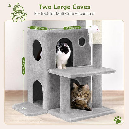 Globlazer Cat Tree Tower for Indoor Cats, 50-inch Adult Cat Tree House for - Image 4