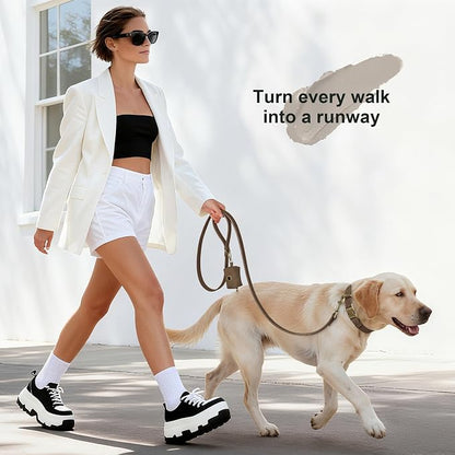 Didog Soft PU Leather Dog Collar, Stylish Quick Released Dog Collar - Image 4