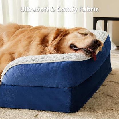 Orthopedic Dog Bed for Extra Large Dogs, Egg Crate Foam Bed for Extra Large Dogs - Image 3
