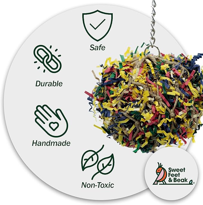 7” Super Shredder Ball Bird Toy - Image 3