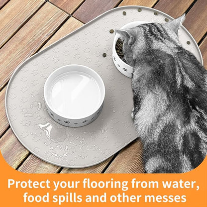 KPWACD Dog Food Mat Anti-Slip Bowl Mats - Image 8