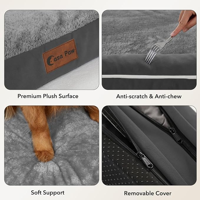 Orthopedic Dog Beds for Extra Large Dogs, Waterproof Egg Crate Foam XL Dog Bed - Image 6
