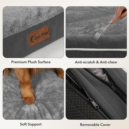 Orthopedic Dog Beds for Extra Large Dogs, Waterproof Egg Crate Foam XL Dog Bed - Image 6