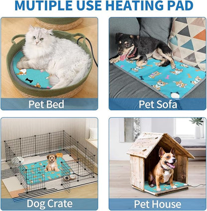 Cat Heating Pad, 22x18 in Heated Cat Bed, Adjustable Thermostat+Constant On - Image 8