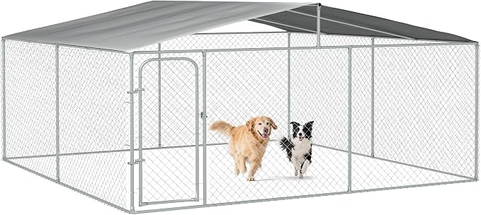 PawHut Outdoor Dog Kennel, Heavy Duty Dog Run Outdoor Fence by PawHut