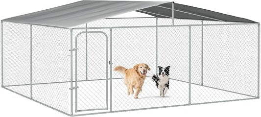 PawHut Outdoor Dog Kennel, Heavy Duty Dog Run Outdoor Fence by PawHut