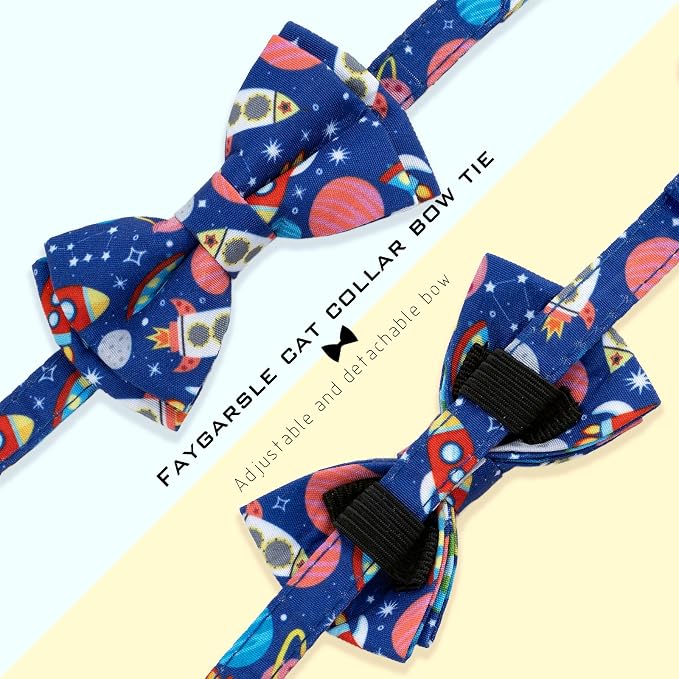 Faygarsle 2 Pack Space Theme Cat Collar Set - Image 5