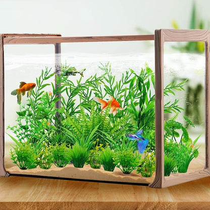Fish Tank Accessories Aquarium Decorations Green Plants, Aquarium Decor Plastic - Image 6