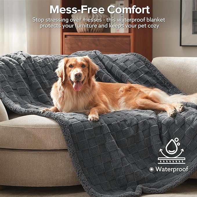 GASUR Waterproof Dog Blankets for Large Dogs, Dog Blanket for Couch Bed - Image 2