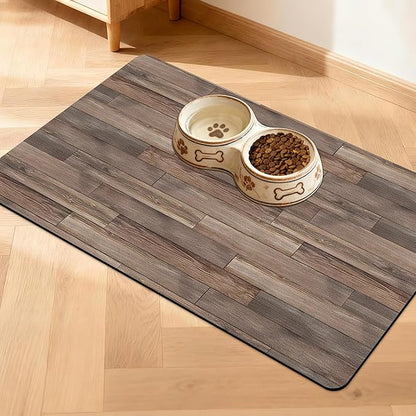 Pet Feeding Mat for Floors Waterproof Dog Mat for Food and Water Absorbent by Unknown