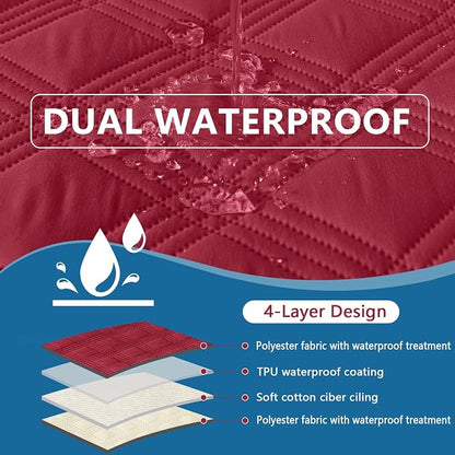 hyha Waterproof Dog Blanket, Reversible Pet Bed Blanket, Soft Sofa Couch Cover - Image 3
