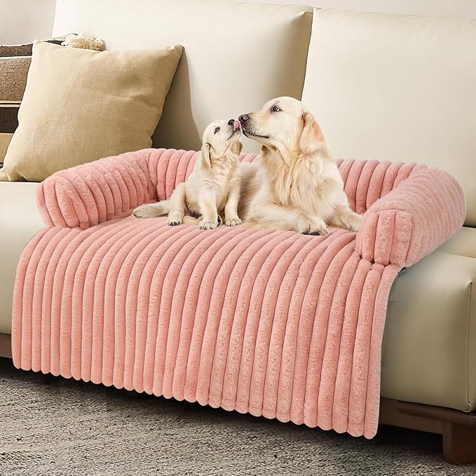 Wn's Day Luxurious Dog Couch Bed, Washable Calming Dog Couch Cover, Removable by Unknown
