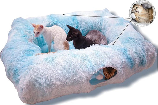 XxingSheep 4 Cave Shuttled XL Cat Tunnel Bed by XxingSheep