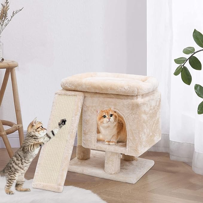 SYANDLVY Small Cat Tree for Indoor Large Cats, Kittens Condo - Image 5
