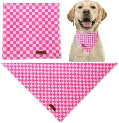 Summer Dog Bandana, UP URARA PUP Pink Bandana - Image 3
