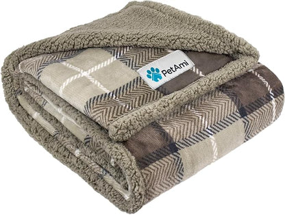 PetAmi Dog Blanket for Bed, XL Pet Blanket Large Dogs, Fleece Furniture Couch by PetAmi
