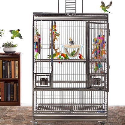 BWOGUE Winter Warm Bird Nest Bed Hanging Hammock Snuggle Hut Parrot House Tent - Image 6