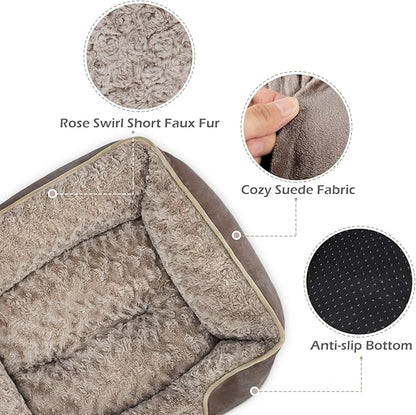 INVENHO XX-Large Dog Bed Rectangle Washable Orthopedic Soft Calming Sleeping - Image 4