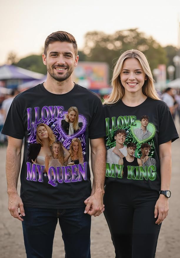 Custom Bootleg Rap Shirt with Photo Text, Vintage Custom Picture Shirt - Image 6