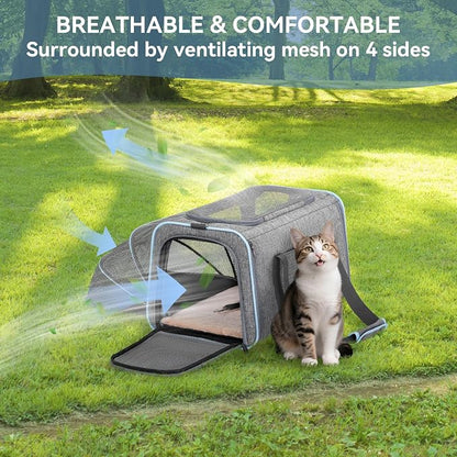 Petsfit Small Cat Carrier Soft Airline Approved Expandable Carrier - Image 9
