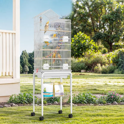 62-inch Metal Bird Cage: Spacious Bird Cage - Image 8