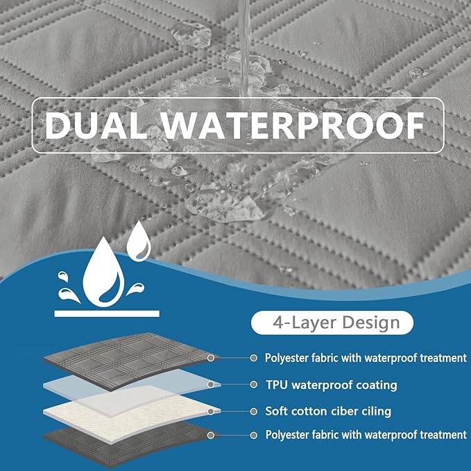 hyha Waterproof Dog Blanket, Reversible Pet Bed Blanket, Soft Sofa Couch Cover - Image 2