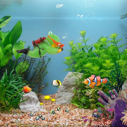 onesimcr Floating Fish Tank Decorations, Aquarium Decorations, Lovely Diver - Image 8