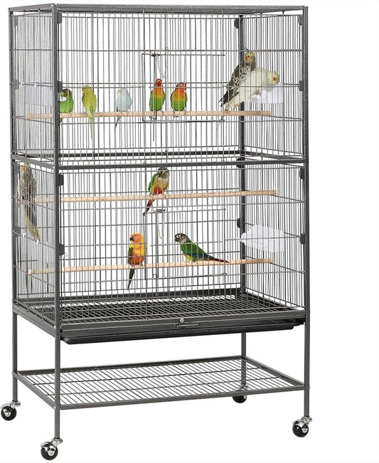 Yaheetech 52-inch Wrought Steel Standing Large Flight King Bird Cage by Yaheetech