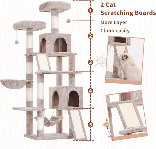 Cat Tree for Indoor Cats, Sturdy Cat Tree House - Image 2
