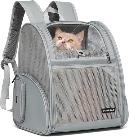 Cat Backpack Carrier for Small Dogs and Medium cat Puppy Kitten Bunny Pet by FERMAO