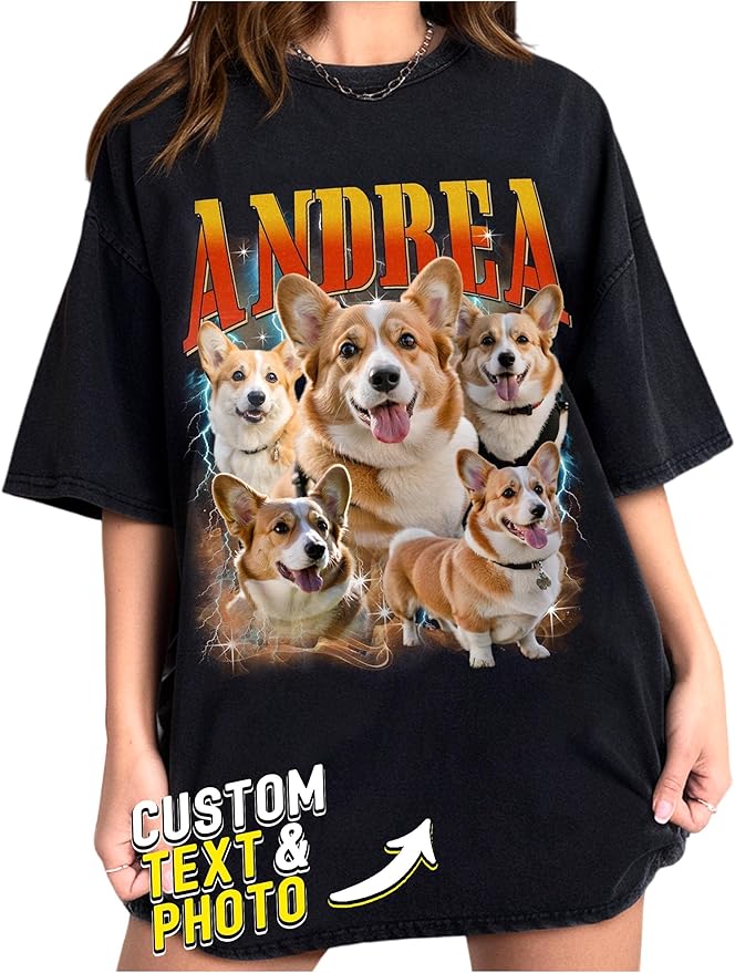 Custom Bootleg Rap Tee, Personalized Girlfriend Vintage Graphic T-Shirt - Image 7