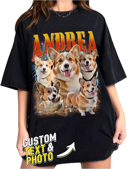 Custom Bootleg Rap Tee, Personalized Girlfriend Vintage Graphic T-Shirt - Image 7