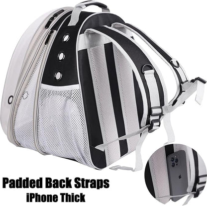 Front Expandable Large Cat Backpack Carrier, Fit up to 20 lbs, Space Capsule - Image 5