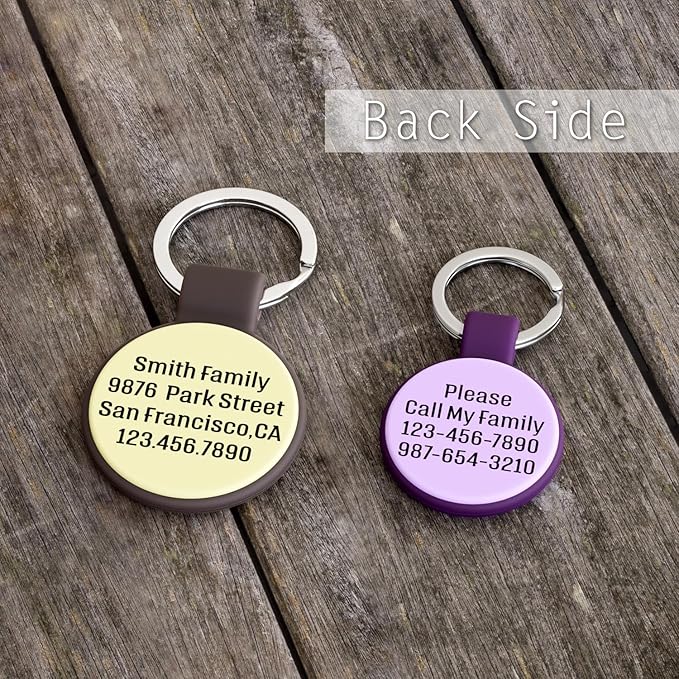 Silent Silicone Dog Tags, Custom Engraved Pet ID Tags - Image 8