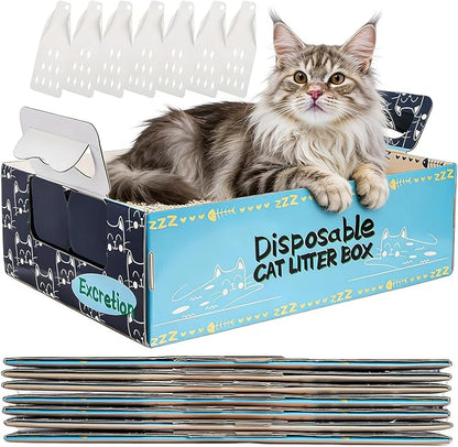 Hiceeden 8 Pcs Disposable Litter Box by Hiceeden